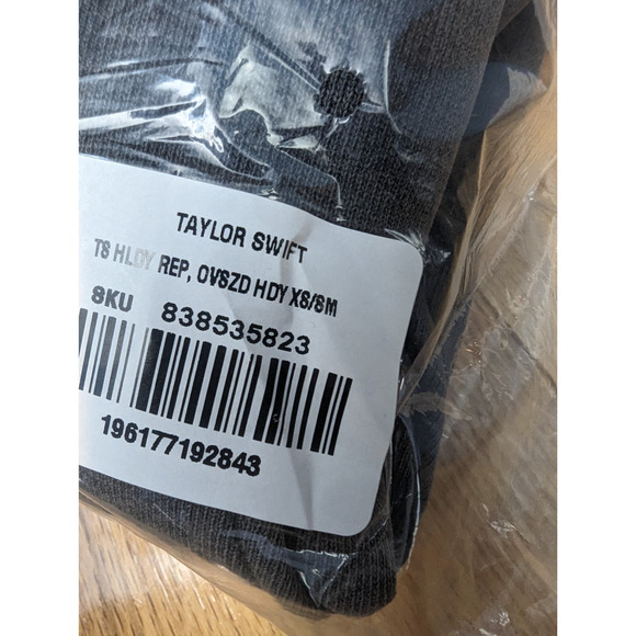 Taylor Swift XS S Reputation Hoodie Size Gray Snake There Will Be No Explanation - Picture 3 of 10